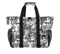 OWFKAY Borsone da viaggio, borsa sportiva da palestra, borsa da spiaggia impermeabile, borsa a tracolla per weekender per la notte, borsa da donna, pieghevole, riutilizzabile, per gatti e cani con