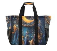 OWFKAY Borsone da viaggio, borsa sportiva da palestra, borsa da spiaggia impermeabile, borsa a tracolla per weekender, borsa da notte da donna, pieghevole, riutilizzabile, motivo acchiappasogni con