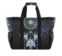 OWFKAY Borsone da viaggio, borsa sportiva da palestra, borsa da spiaggia impermeabile, borsa a tracolla per weekend, borsa da notte per donne, pieghevole, riutilizzabile, acchiappasogni con sfondo