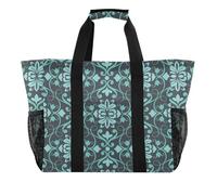 OWFKAY Borsone da viaggio, borsa sportiva da palestra, borsa da spiaggia impermeabile, borsa a tracolla per weekender, borsa da notte da donna, pieghevole, riutilizzabile, verde acqua, turchese