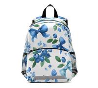 OWFKAY Bowknot Blueberry - Zaino per bambini, per la scuola materna, per ragazze, ragazzi, bambini, piccolo