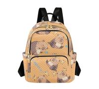 OWFKAY Capybara - Zaino da donna, con scritta "I Didn't Mean It", piccolo, per la scuola, da viaggio, antifurto, casual, Capibara non lo intendevo, S, Zaino da donna