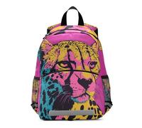 OWFKAY Cheetah Hotpink - Zaino per bambini, per la scuola materna, per ragazzi e bambini, piccolo