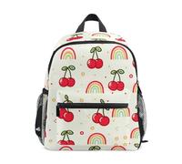 OWFKAY Cherry Rainbow Zaini per bambini per Ragazzi Ragazze Bambini Zaini Bambino Zaino Piccolo Nursery Scuola Borse