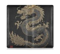 OWFKAY Dragon Print2, porta documenti per auto, in pelle PU, organizer per carte di immatricolazione e assicurazione, accessorio per vano portaoggetti per auto per uomini e donne
