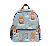 OWFKAY Fox Cloud Rainbow Zaini per bambini per Ragazzi Ragazze Bambini Zaini Bambino Zaino Piccolo Nursery Scuola Borse