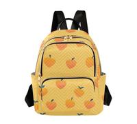 OWFKAY Heart Mango, piccolo zaino da donna, mini zaino per la scuola, da viaggio, antifurto, casual, Mango Cuore, S, Zaino da donna