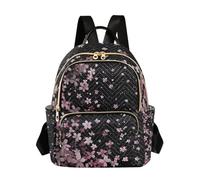 OWFKAY Piccolo zaino da donna con fiori di ciliegio che cadono, mini zaino per la scuola, da viaggio, antifurto, casual, Fiori di ciliegio che cadono, S, Zaino da donna