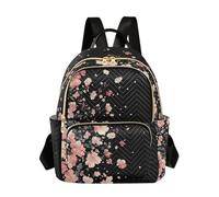 OWFKAY Piccolo zaino da donna con fiori rosa che cadono, mini zaino per la scuola, da viaggio, antifurto, casual, Fiori rosa cadenti, M, Zaino da donna