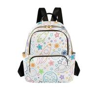 OWFKAY Planet Rockets Meteor Piccolo zaino da donna zaino mini ragazza borsa scuola viaggio antifurto casual, Planet Rockets Meteora, S, Zaino da donna