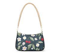 OWFKAY Pochette a tracolla tote borse da donna borsa hobo borsa borsa fiore ciliegio foglia con chiusura a cerniera