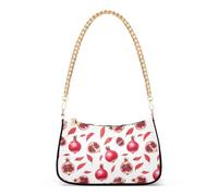 OWFKAY Pochette a tracolla tote borse da donna borsa hobo borsa melograno rosso con chiusura a cerniera