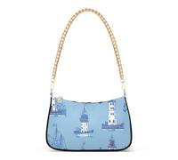 OWFKAY Pochette a tracolla Tote Borse da donna Hobo Borse Borsa Ancore Beacon con chiusura a cerniera