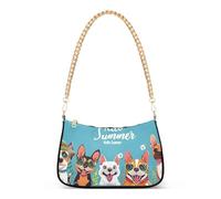 OWFKAY Pochette a tracolla Tote Borse da donna Hobo Borse Borsa Cane Hello Summer con chiusura a cerniera