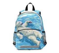 OWFKAY Polar Bear - Zaino galleggiante per bambini, per la scuola materna, per bambini, piccolo
