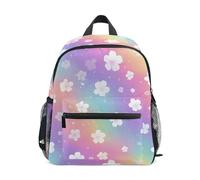 OWFKAY Rainbow Glitter Fiore Zaini per Bambini per Ragazze Bambini Zaini Bambino Zaino Piccolo Scuola Asilo Borse