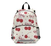 OWFKAY Red Bow Cherry Love - Zaino per bambini, per la scuola materna, per ragazzi, ragazze, bambini, piccolo