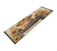 OWFKAY Tappeto per corridoio, una bella mucca delle Highland, lungo zerbino per interni, antiscivolo, ultra morbido, per camera da letto, bagno, lavanderia, soggiorno, 183 x 60 cm.