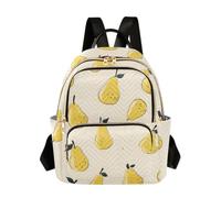 OWFKAY Yellow Pears - Zaino da donna, piccolo, per la scuola, da viaggio, antifurto, casual, Pere Gialle, S, Zaino da donna