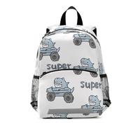 OWFKAY Zainetto per bambini con squali, colore bianco, per la scuola materna, per ragazze, ragazzi, bambini, piccolo