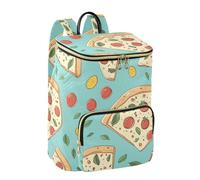 OWFKAY Zaino da donna alla moda, zaino universitario, antifurto, borsa a tracolla da viaggio, borsa a tracolla da uomo, con motivo a fetta di pizza