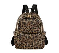 OWFKAY Zaino da donna con stampa leopardata con ghepardo, piccolo zaino per la scuola, da viaggio, antifurto, casual, Animale stampa leopardo ghepardo, S, Zaino da donna