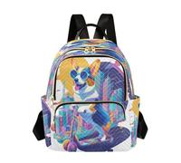 OWFKAY Zaino da scuola per ragazze e donne, adolescenti, università, liceo, casual, piccolo, piccolo, borsa per libri, zaino da giorno, S piloti, razzo, scooter, I piloti guidano gli scooter a razzo