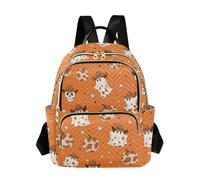OWFKAY Zaino da scuola per ragazze e donne, adolescenti, università, scuola superiore, casual, mini piccolo zaino per libri, zainetto S, cowboy, fantasma, teschio, zucca, motivo, Fantasma Cowboy Skull