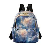 OWFKAY Zaino da scuola per ragazze e donne, adolescenti, università, scuola superiore, casual, mini piccolo zaino per libri, zaino da giorno, S Dream Rose, Rosa da sogno, M