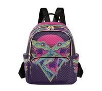 OWFKAY Zaino da scuola per ragazze e donne, adolescenti, università, scuola superiore, casual, mini piccolo zaino per libri, zainetto S dinosauri avevano una forma triangolare, I dinosauri avevano una