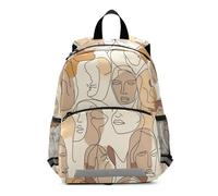 OWFKAY Zaino per bambini con disegni di volti e disegni per bambini, zaino per la scuola per ragazze, ragazzi, bambini, piccolo
