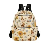 OWFKAY Zaino piccolo da donna, con api, gnomi, elfi, zaino per la scuola, da viaggio, antifurto, casual, Api Gnomi Elfo, M, Zaino da donna