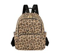 OWFKAY Zaino piccolo da donna con leopardo ghepardo, mini borsa per la scuola, da viaggio, antifurto, casual, Leopardo ghepardo, S, Zaino da donna
