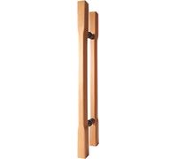 OWIEN 1,3/2/2,6 piedi manico a spinta in legno di faggio in legno, moderno set di tubi a forma H -shad a doppia facciata for la porta scorrevole del fienile(40cm/1.3ft)