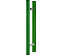 OWIEN 40/60/80 cm maniglia porta scorrevole del fienile, impugnatura a corto di legno a doppia faccia for porte interne ed esterne(Green,80cm/2.6ft)