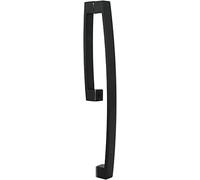OWIEN Impugnatura moderna for spinta in acciaio inossidabile, manico a 9 forme a doppia porta scorrevole for interni ed porta esterna(Matte Black)