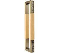 OWIEN Impugnatura porta scorrevole for capannone del garage, manico a barra a spinta vintage orientale con hardware, a doppio lato(Rood,80cm/2.6ft)