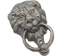 OWIEN Knocker for porta della porta del leone in ghisa, anello della porta d'ingresso in stile retrò for decorazione, porta del fienile, porta interna