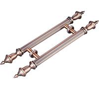 OWIEN Manico a barre in stile euro, maniglia della porta del fienile, maniglia della porta a doppio lato retrò coppia decorazioni for la casa/decorazione for porte(80 * 40cm)