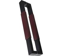 OWIEN Manico a traino in legno in acciaio inossidabile for esterno interno, maniglia porta scorrevole a doppia faccia a doppia faccia, 1,4/2/2,6 piedi(Rood,80cm/31in)