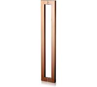 OWIEN Manico a traino lungo 24/31 pollici for porte esterne, tiri in acciaio inossidabile a forma di rettangolo quadrati(Rose Gold,80cm/2.6ft)