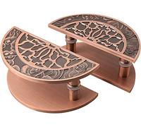 OWIEN Manico della porta del fienile scorrevole for interno ed esterno in alluminio semicircolo manico rotondo manico in vetro in vetro(50cm/20in)