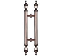 OWIEN Manico della porta in stile europeo, impugnatura a traino di porta antica, maniglia porta a doppia parte for porta in legno, garage(60 * 25cm)