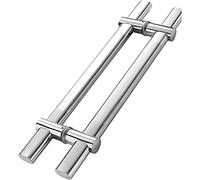 OWIEN Manico for tirare pesante, impugnatura del tubo in acciaio inossidabile spazzolato for la porta del fienile, spaziatura del foro regolabile(50cm/20)
