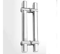 OWIEN Montaggio laterale Tubo rotondo in acciaio inossidabile manico della porta, stile a doppio lato laterale esterno trappola esterna(40cm)