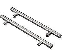 OWIEN Spingi e tirano la maniglia della porta in vetro della doccia, 304 in acciaio inossidabile esterno tiro/manopola del bagno for porta in vetro(30x20cm)