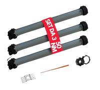 OWIJI Motore Tapparelle Elettrico 50 NM Set da 3 Tapparelle 100 Kg Avvolgibile Silenzioso 205W Kit Montaggio Completo Casa Ufficio