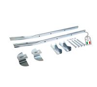 OWIJI Stendipanni Balcone Esterno 56 Cm Aste Fisse Universale Piastre Antitorsione Interno Ferro Stendibalcone Acciaio Zincato Attacco Balcone Ringhiera Stendino Stendibiancheria da Balcone