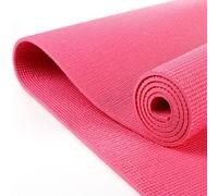 OWIJI Tappetino Yoga Pilates Aerobica Palestra Ginnastica Fucsia PVC Antiscivolo Dimensioni 61 x 173 Spessore 0,5 mm Pieghevole Confortevole Casa Palestra Ufficio