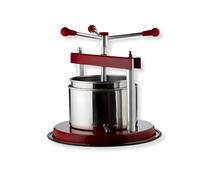 OWIJI Torchietto Premitutto Acciaio Inox Diametro 16 cm Capacità 3,5 Litri Pressa Manuale Premitura Mirto Liquori Spremute Succhi Frutta Agrumi Alimenti Carne Melanzane Conserve